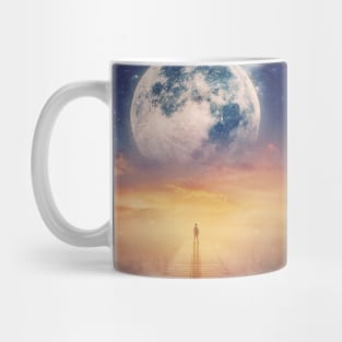 Super moon scenery Mug